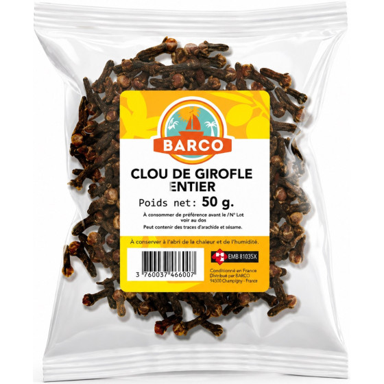 CLOUS DE GIROFLE 50G MASSALA