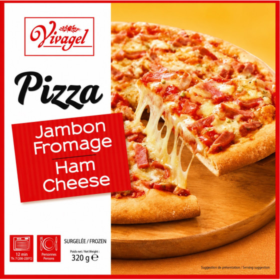 PIZZA VIVAGEL JAMBON FROMAGE 320G