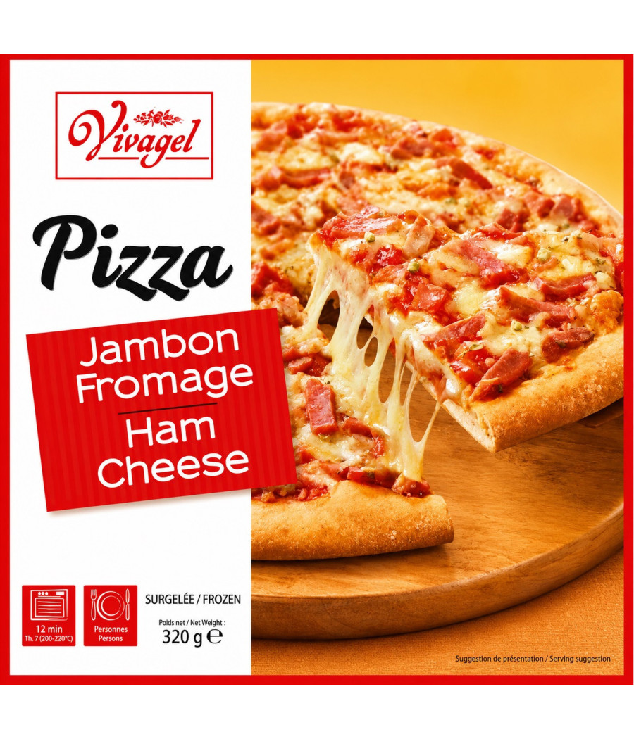 PIZZA VIVAGEL JAMBON FROMAGE 320G
