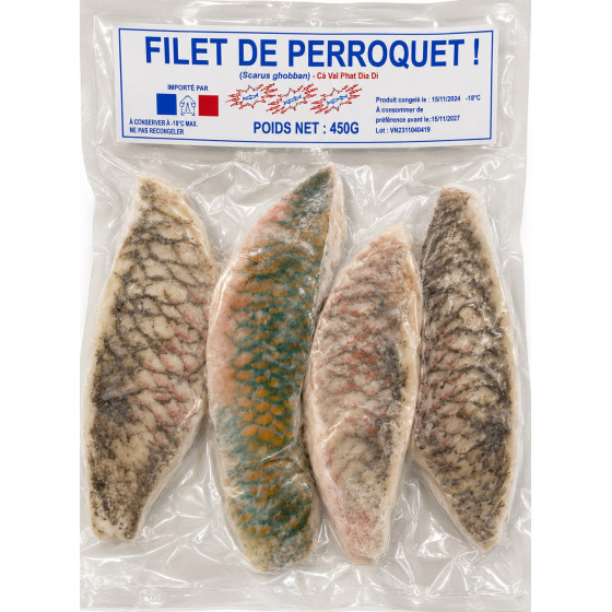 FILET DE POISSON PERROQUETS 450G    *** ORG VIET