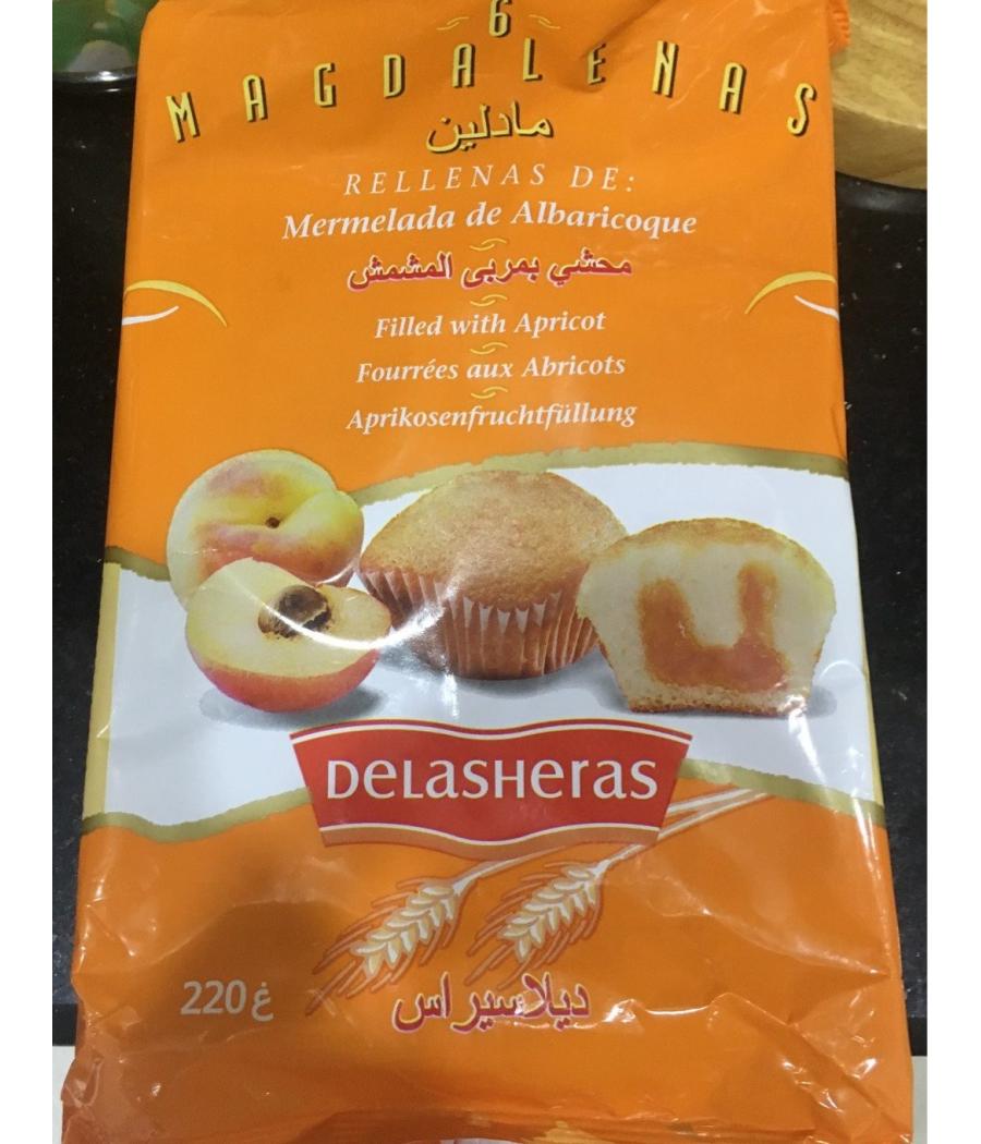 MAGDALENAS ABRICOTS DELASHERAS 220G
