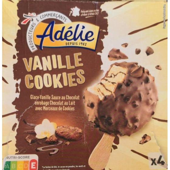 GLACE VANILLE AU CHOCOLAT AVEC MORCEAUX DE COOKIES 280 ML