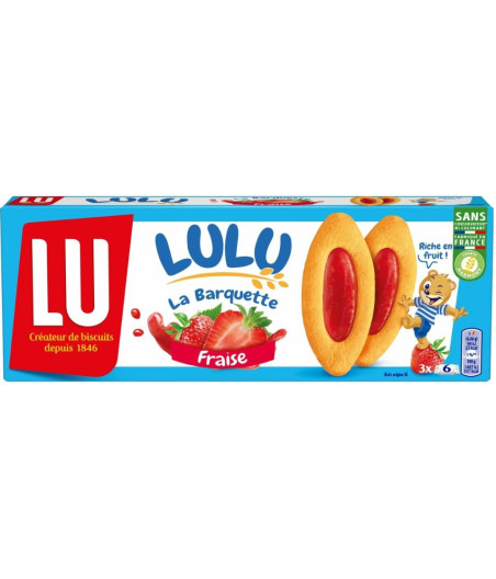 LULU LA BARQUETTE FRAMBOISE 120G