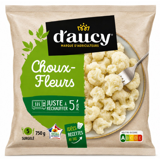 LÉGUMES SURGELÉS D'AUCY CHOUX FLEURS 750G