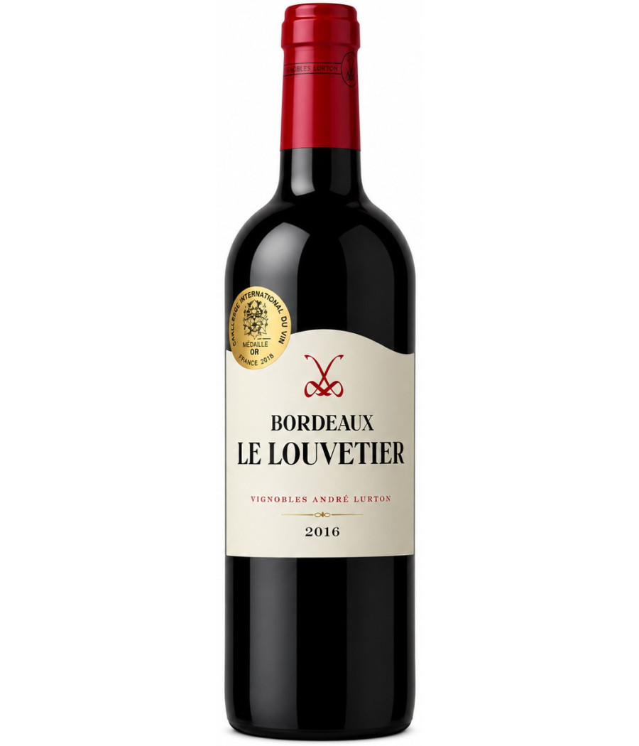 BOUTEILLE DE VIN BORDEAUX LE LOUVETIER 75CL