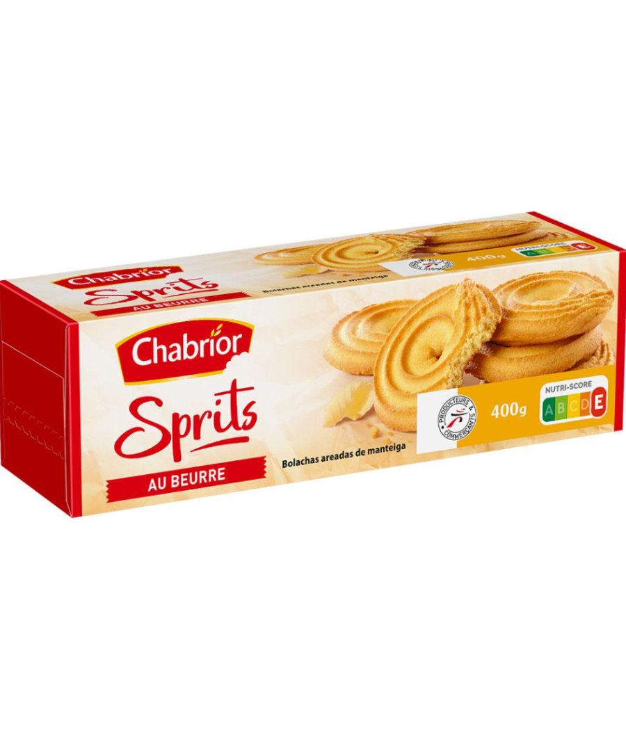 BISCUITS SPRITS AU BEURRE CHABRIOR 400 G