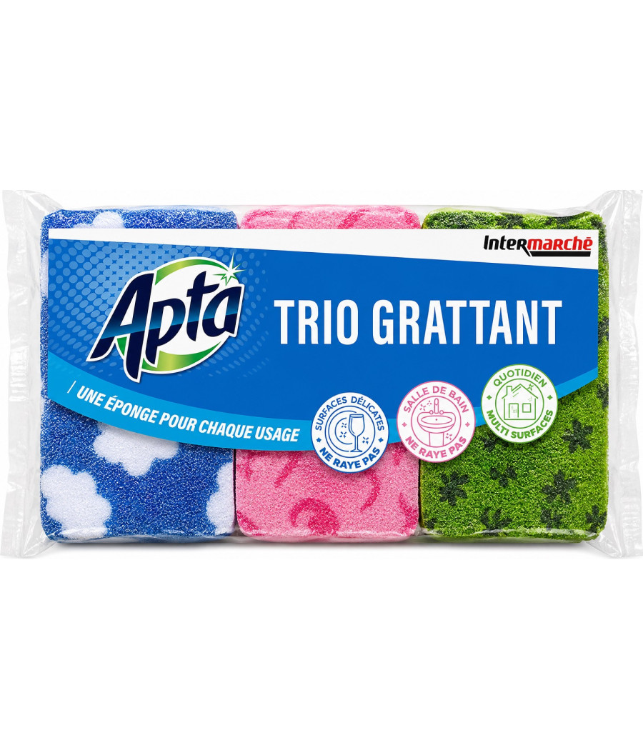 ÉPONGE APTA TRIO GRATTANT X3
