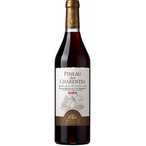 BOUTEILLE DE VIN MOULIN DE LA GRANGE PINEAU DES CHARENTES RUBIS 75CL