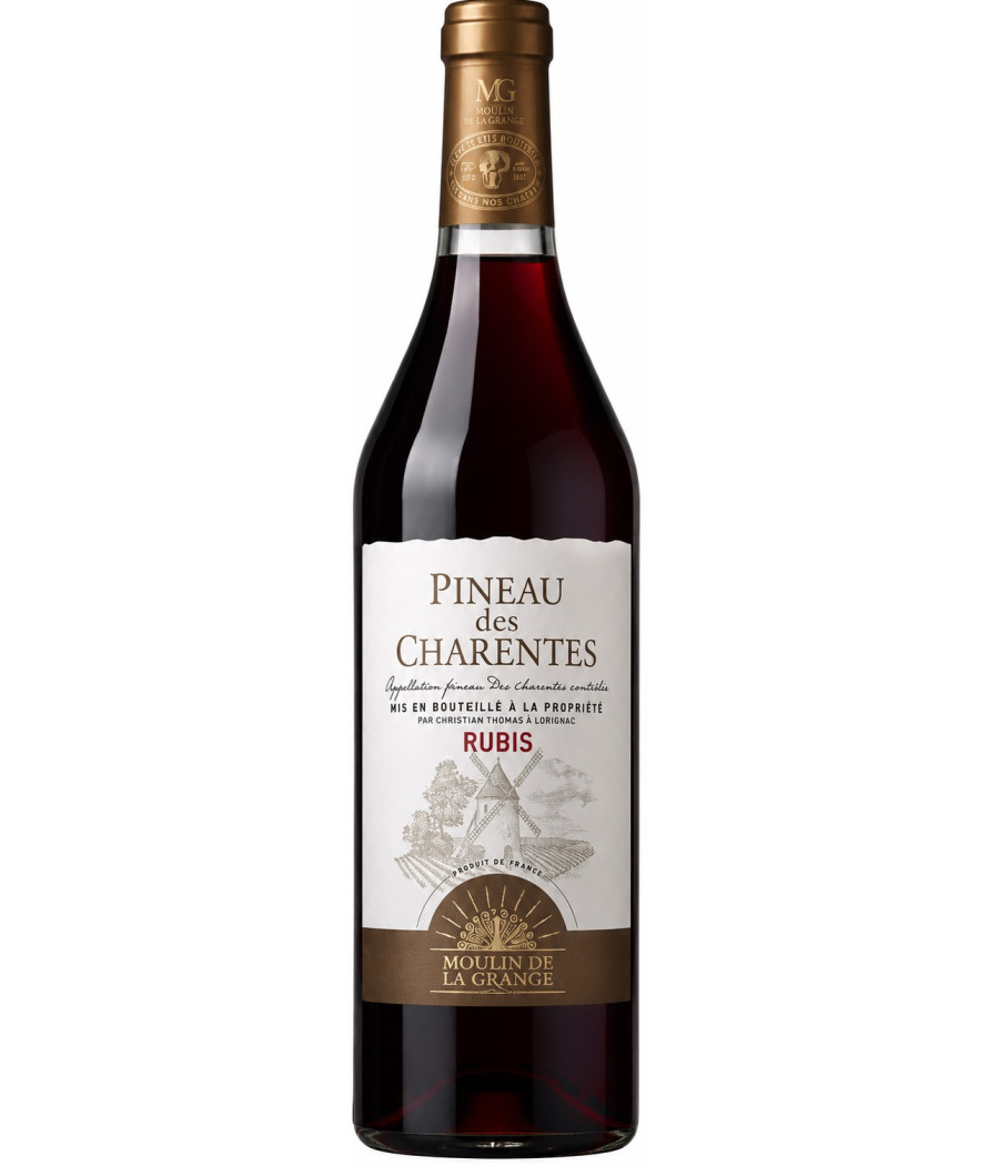 BOUTEILLE DE VIN MOULIN DE LA GRANGE PINEAU DES CHARENTES RUBIS 75CL