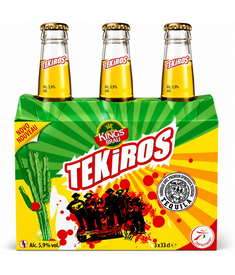 BIÈRES KINGS BRÄU TEKIROS 3 X 33CL