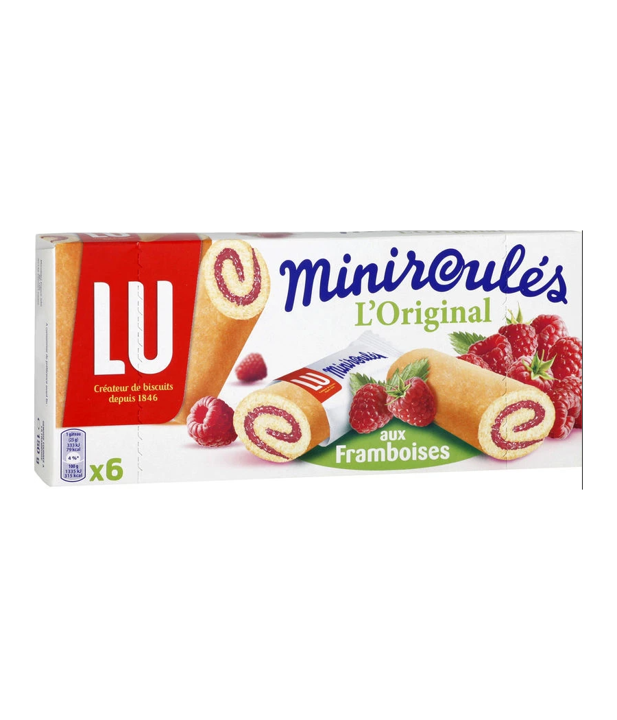 MINIROULES AUX FRAMBOISES 150G