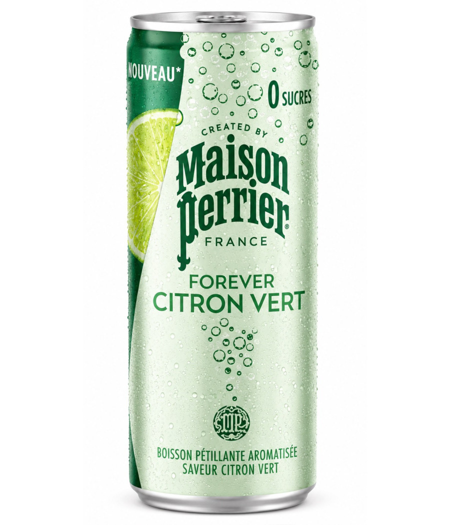 EAU GAZEUSE PERRIER FOREVER CITRON VERT 25CL