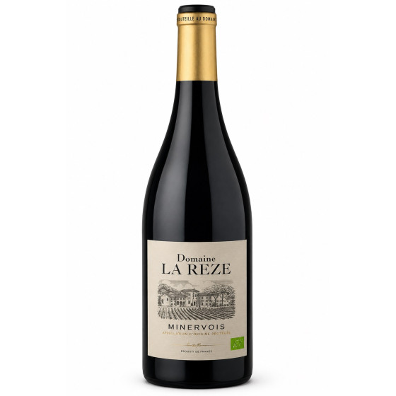 VIN ROUGE AOP MINERVOIS DOMAINE LA REZE BIO 2018 75CL