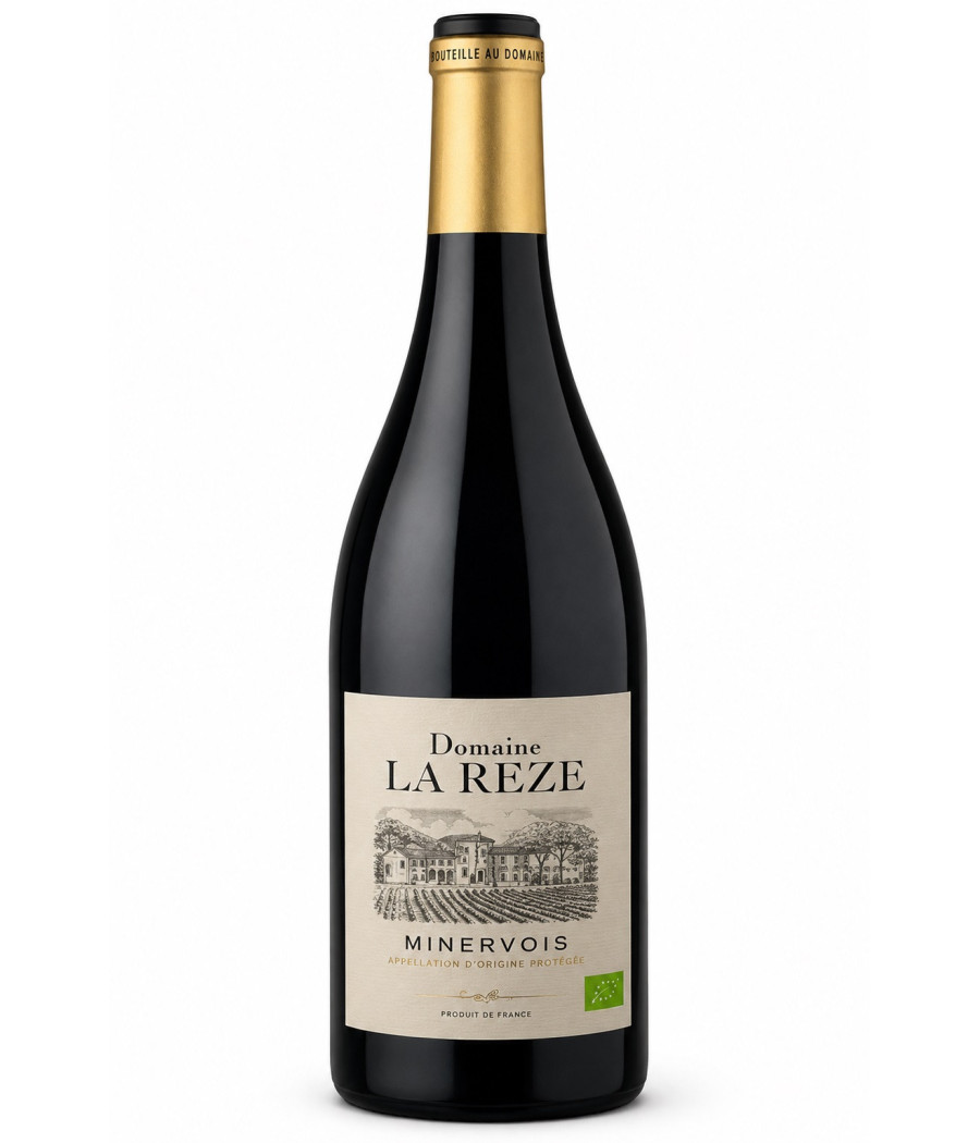 VIN ROUGE AOP MINERVOIS DOMAINE LA REZE BIO 2018 75CL