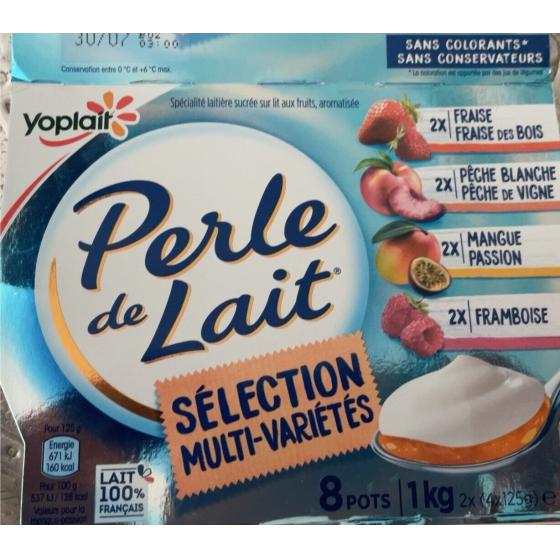 PERLE DE LAIT SELECTION MULTI-VARIETES (4 X 125 G)