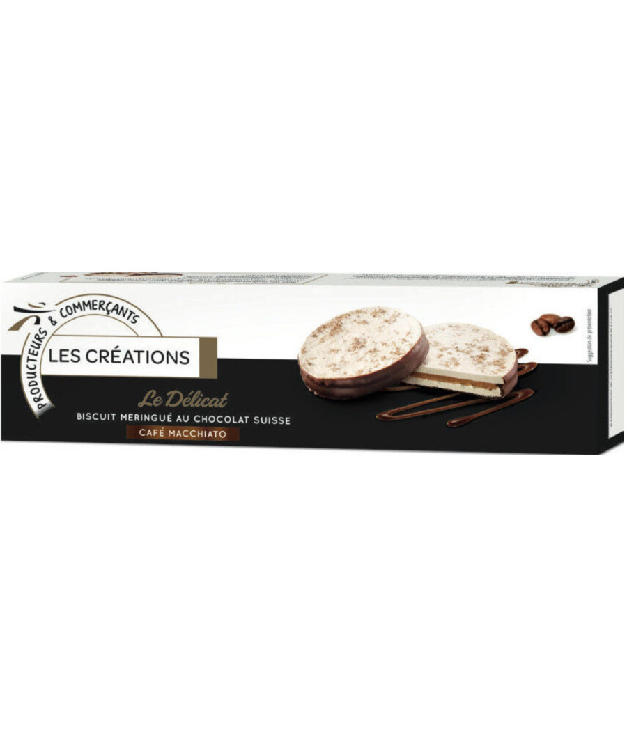 BISCUIT LES MERINGUE AU CHOCOLAT GOUT CITRON L'ACIDULE LES CREATIONS 100G
