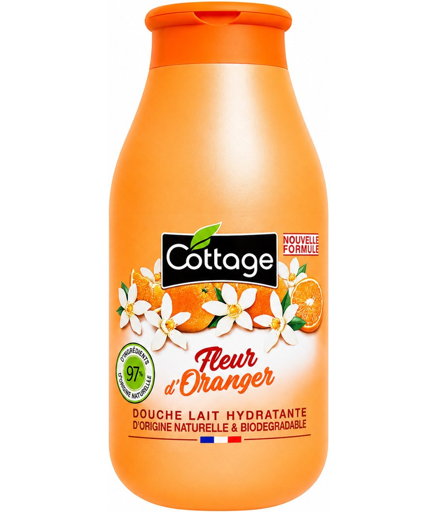 GEL DOUCHE HYDRATANT FLEUR D'ORANGER NATUREL COTTAGE 250ML