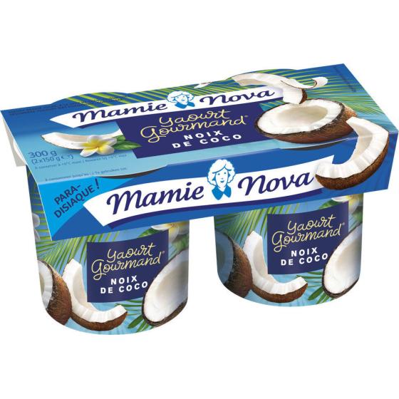 YAOURTS GOURMAND NOIX DE COCO MAMIE NOVA 2X150G