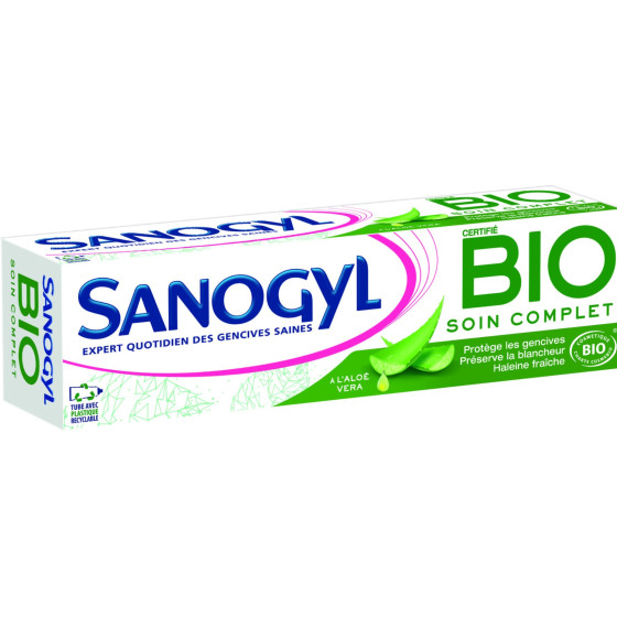 DENTIFRICE SANOGYL SOIN COMPLET HALEINE FRAICHE ALOE VERA BIO 75ML