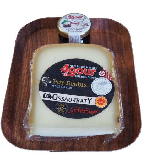 FROMAGE PUR BREBIS OSSAU IRATY ET CONFITURE CERISE NOIRE 228G
