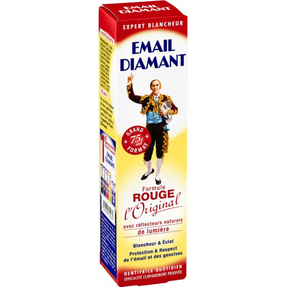 DENTIFRICE PROTEGE FLUOR FORMULE ROUGE L'ORIGINAL EMAIL DIAMANT 75ML