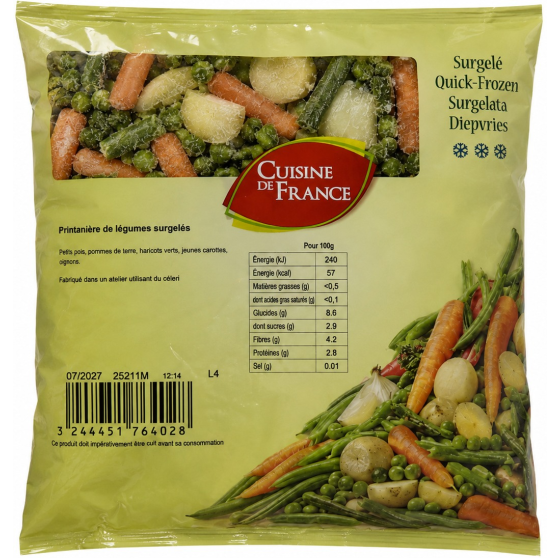 LEGUMES PRINTANIERE CUISINE DE FRANCE 1KG