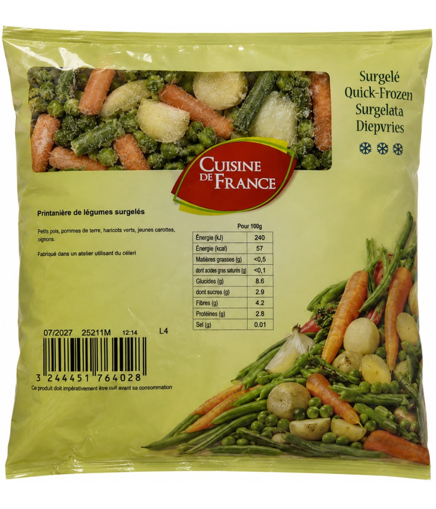 LEGUMES PRINTANIERE CUISINE DE FRANCE 1KG