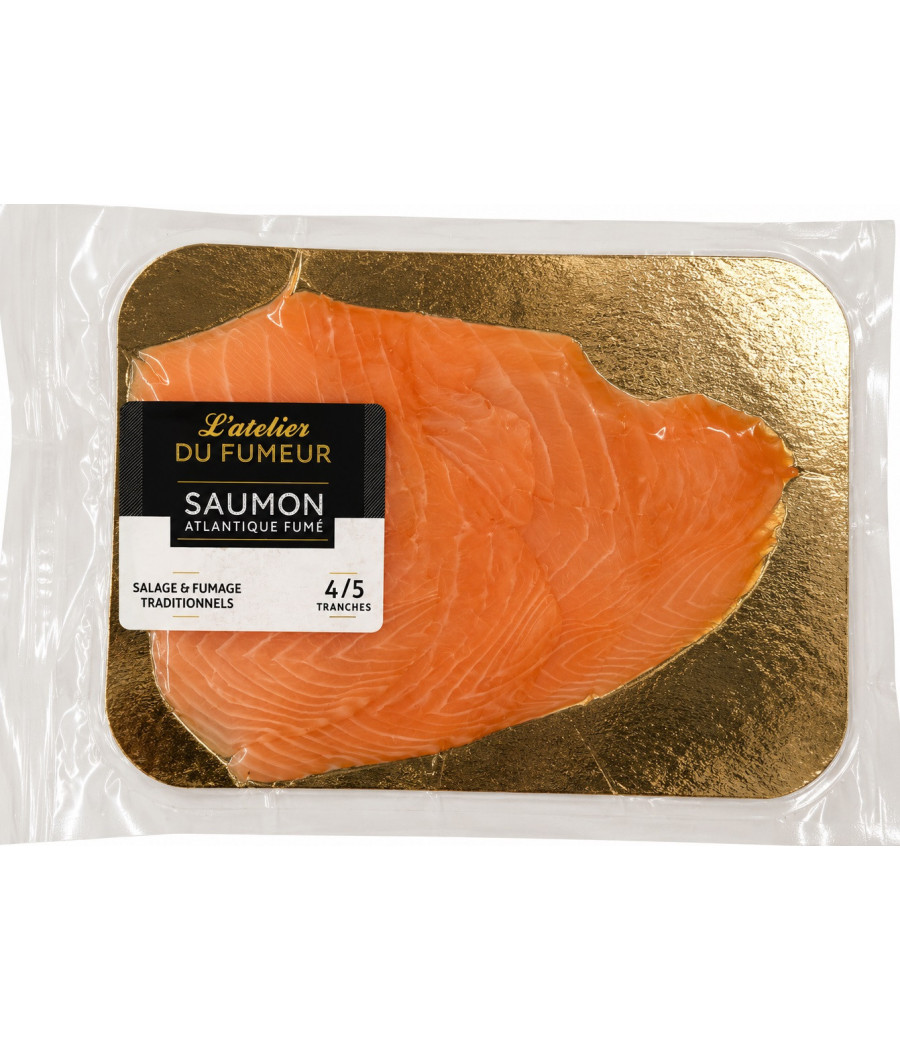 SAUMON FUMÉ L'ATELIER DU FUMEUR ATLANTIQUE 100G