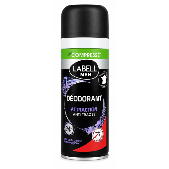 DEODORANT  MEN ATTRACTION  ANTI-TRACES 100ML LABELL
