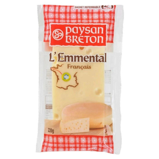 FROMAGE L'EMMENTAL FRANCAIS PAYSAN BRETON 220G