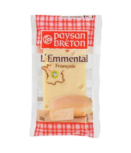 FROMAGE L'EMMENTAL FRANCAIS PAYSAN BRETON 220G