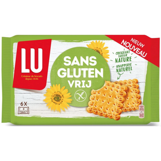 BISCUITS SANS GLUTEN VRIJ CROQUANT SAVEUR NATURE LU 200G