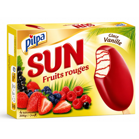 GLÂCES SUN FRUITS ROUGES VANILLE 306G