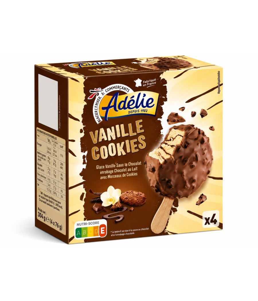 GLÂCES ADÉLIE VANILLE COOKIES 280G
