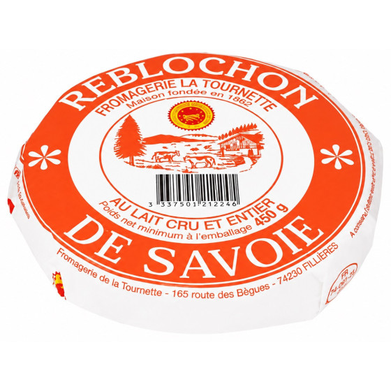 REBLOCHON LA TOURNETTE DE SAVOIE AOP AU LAIT CRU 450G