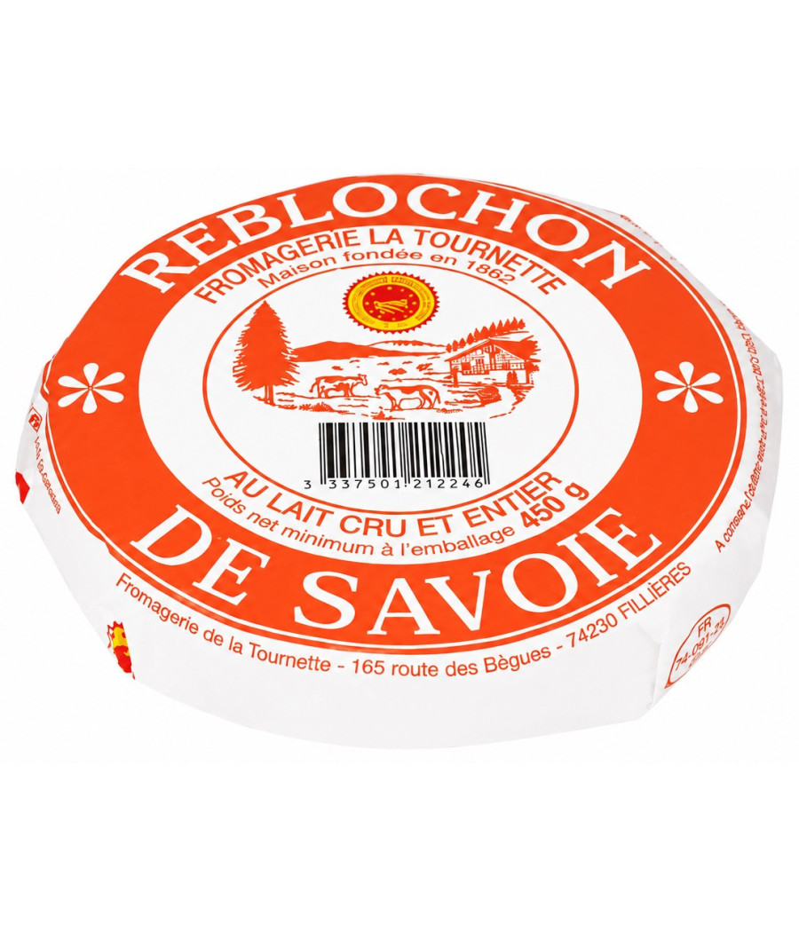 REBLOCHON LA TOURNETTE DE SAVOIE AOP AU LAIT CRU 450G