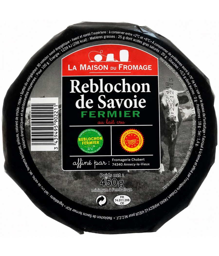 REBLOCHON LA MAISON DU FROMAGE FERMIER AOP 450G