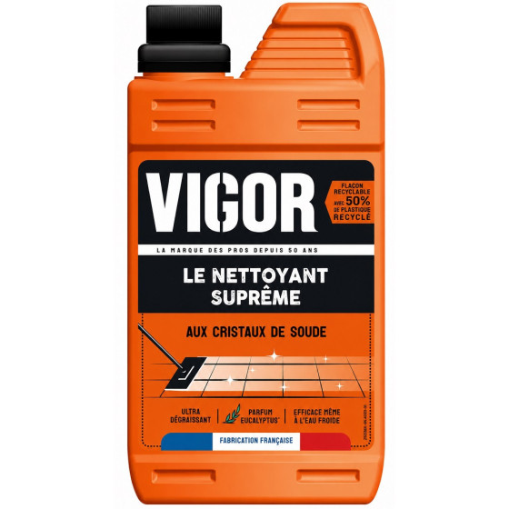 NETTOYANT MÉNAGE SUPRÊME AUX CRISTAUX DE SOUDE VIGOR 1L
