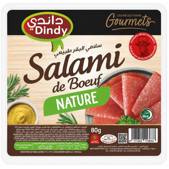 SALAMI DE BOEUF DYNDY NATURE 80G