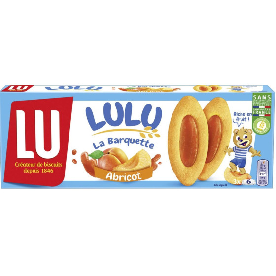 LULU LA BARQUETTE ABRICOT 120G