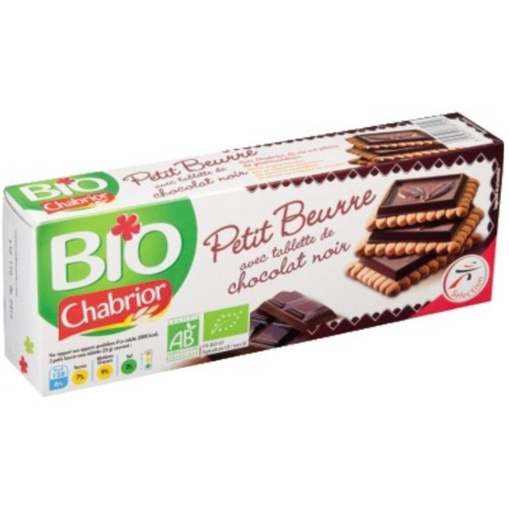 PETIT BEURRE AU CHOCOLAT NOIR BIO CHABRIOR 150G