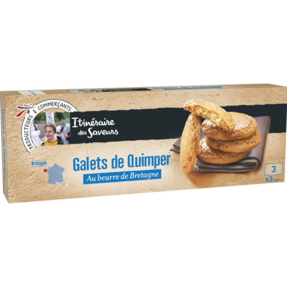 GALETS DE QUIMPER AU BEURRE DE BRETAGNE  CHABRIOR 125G