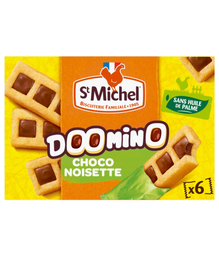 GATEAUX DOOMINO CHOCLAT NOISETTE ST MICHEL  180G