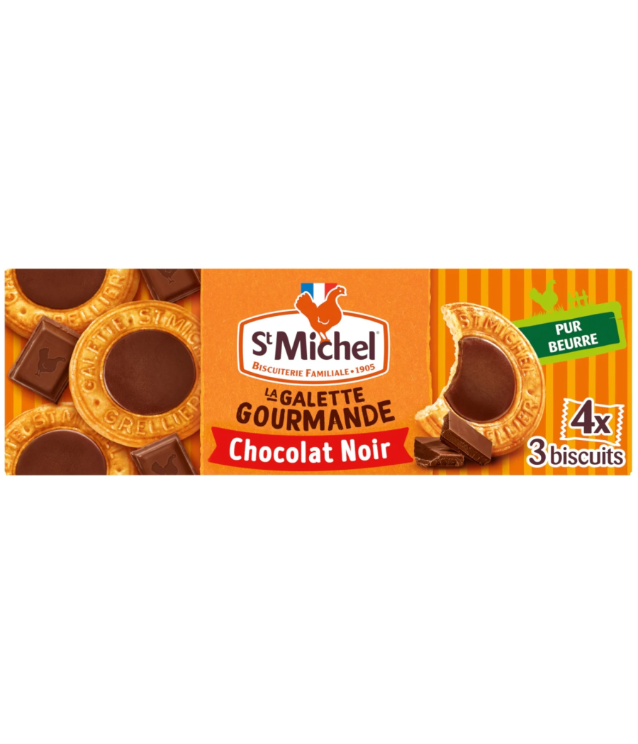GALETTE FOURREE CHOCOLAT NOIR ST MICHEL 121G