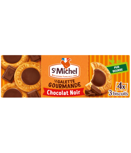 GALETTE FOURREE CHOCOLAT NOIR ST MICHEL 121G