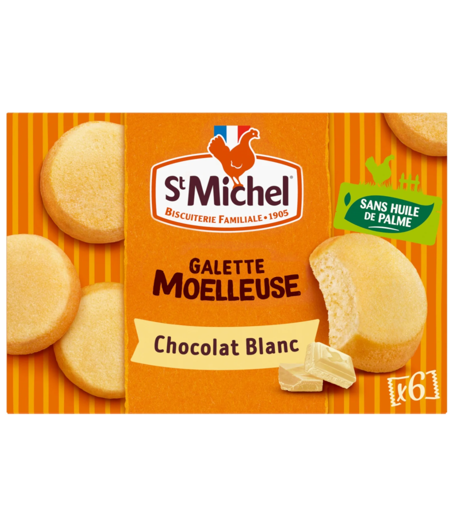 GALETTE FOURREE CHOCOLAT BLANC ST MICHEL  180G