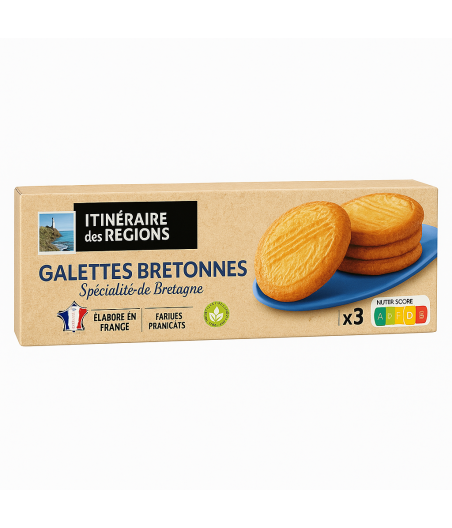 GALETTES BRETONNES AU BEURRE SPECIALITE DE PONT-AVEN INTERMACHE  100G