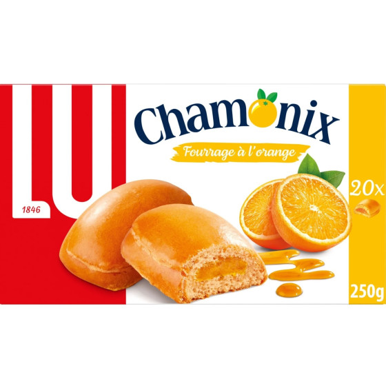 BISCUITS FOURRES A L'ORANGE LU 250G