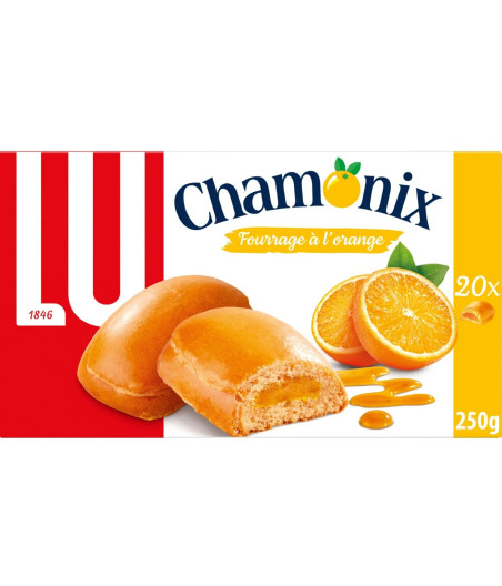 BISCUITS FOURRES A L'ORANGE LU 250G