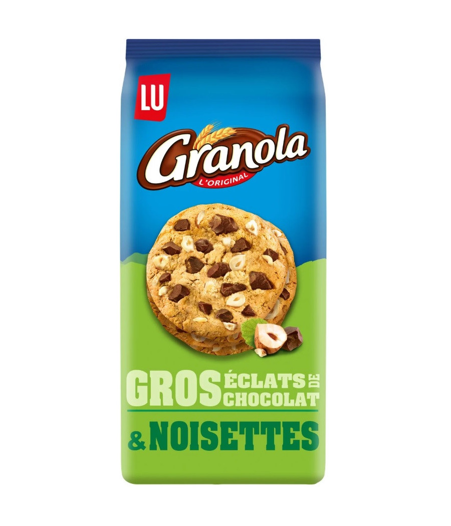 COOKIES CHOCOLAT & NOISETTES GRANOLA LU 184G